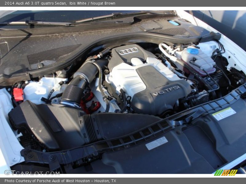 Ibis White / Nougat Brown 2014 Audi A6 3.0T quattro Sedan