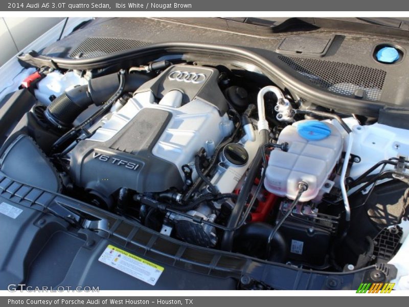 Ibis White / Nougat Brown 2014 Audi A6 3.0T quattro Sedan