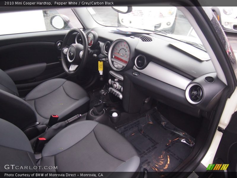 Pepper White / Grey/Carbon Black 2010 Mini Cooper Hardtop