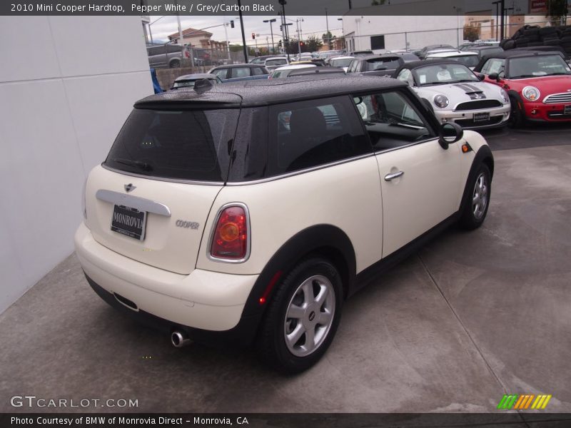 Pepper White / Grey/Carbon Black 2010 Mini Cooper Hardtop