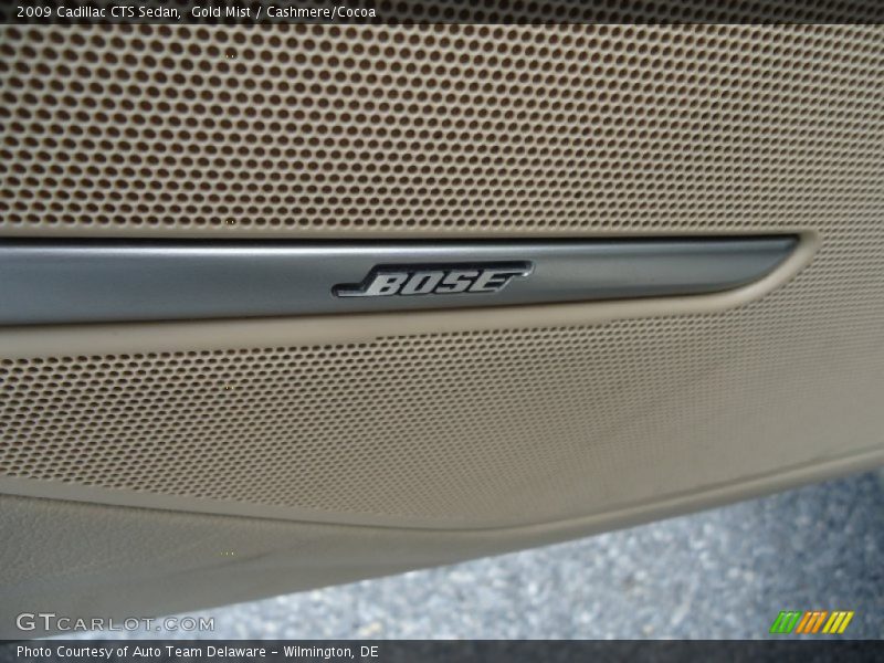 Gold Mist / Cashmere/Cocoa 2009 Cadillac CTS Sedan