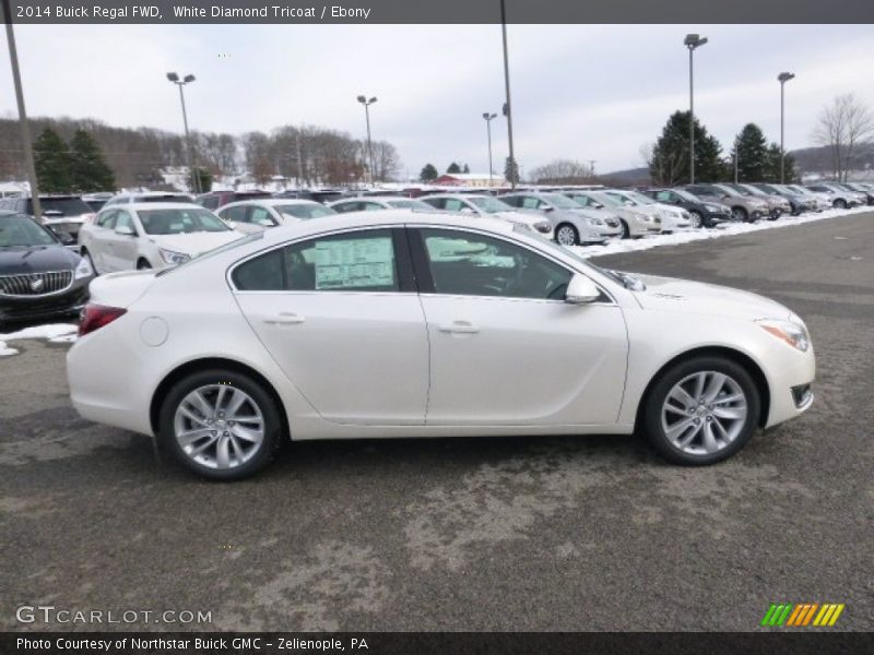 White Diamond Tricoat / Ebony 2014 Buick Regal FWD