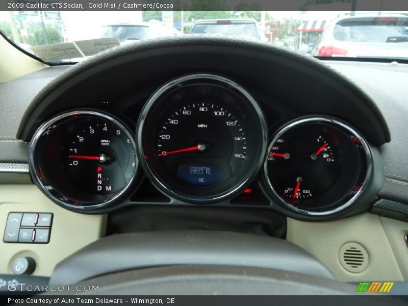 Gold Mist / Cashmere/Cocoa 2009 Cadillac CTS Sedan