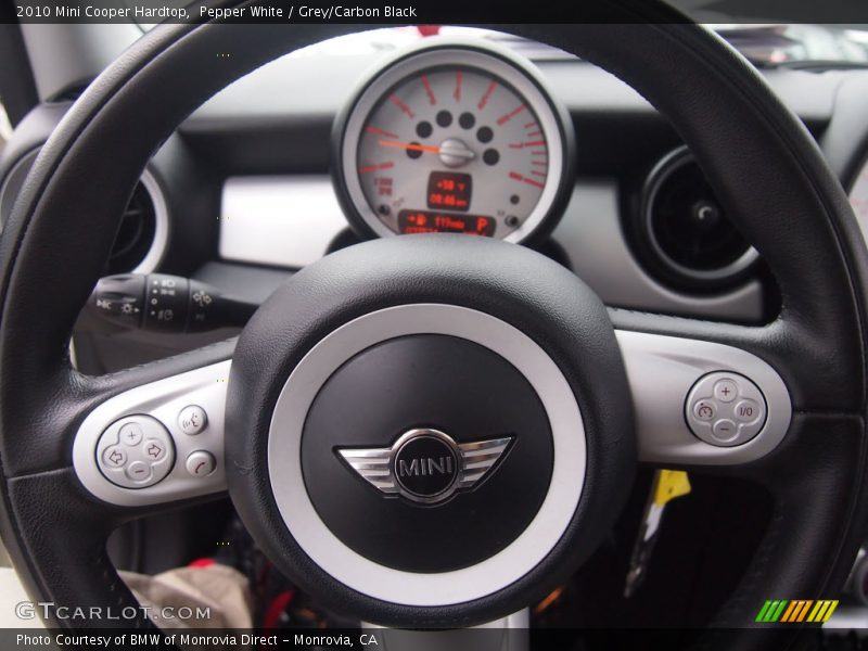 Pepper White / Grey/Carbon Black 2010 Mini Cooper Hardtop