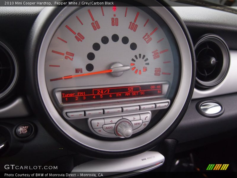 Pepper White / Grey/Carbon Black 2010 Mini Cooper Hardtop