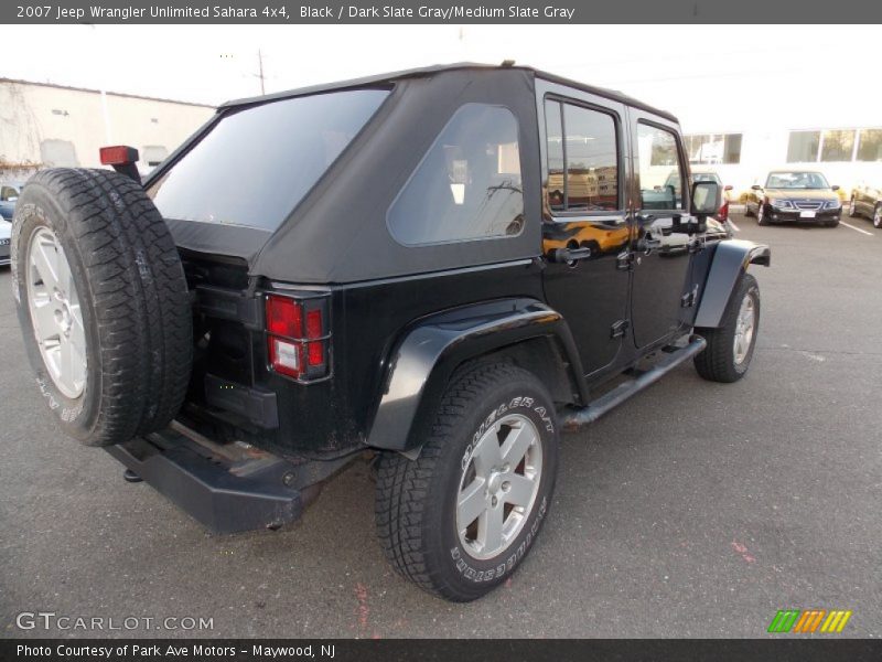 Black / Dark Slate Gray/Medium Slate Gray 2007 Jeep Wrangler Unlimited Sahara 4x4