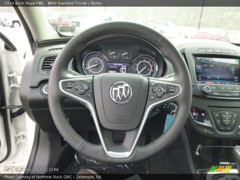 White Diamond Tricoat / Ebony 2014 Buick Regal FWD