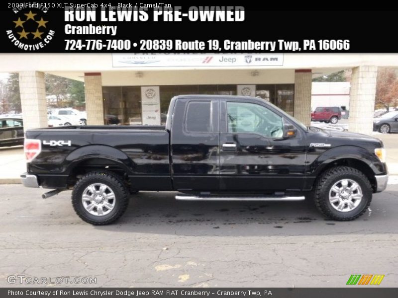 Black / Camel/Tan 2009 Ford F150 XLT SuperCab 4x4