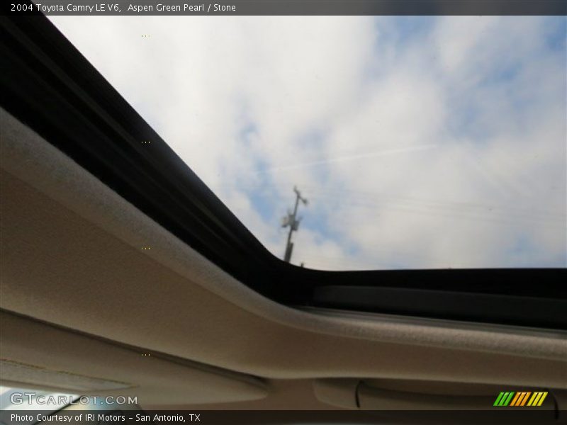 Aspen Green Pearl / Stone 2004 Toyota Camry LE V6