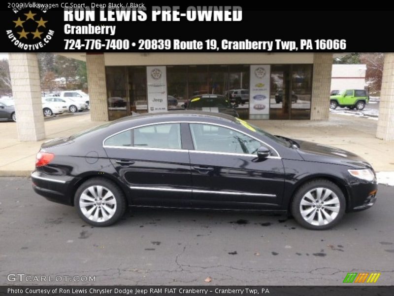 Deep Black / Black 2009 Volkswagen CC Sport