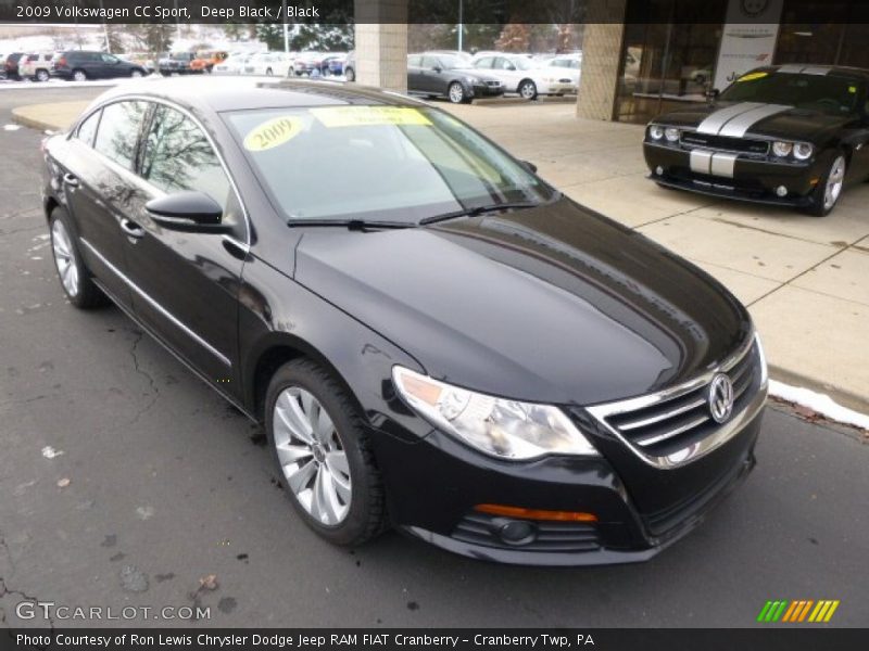 Deep Black / Black 2009 Volkswagen CC Sport