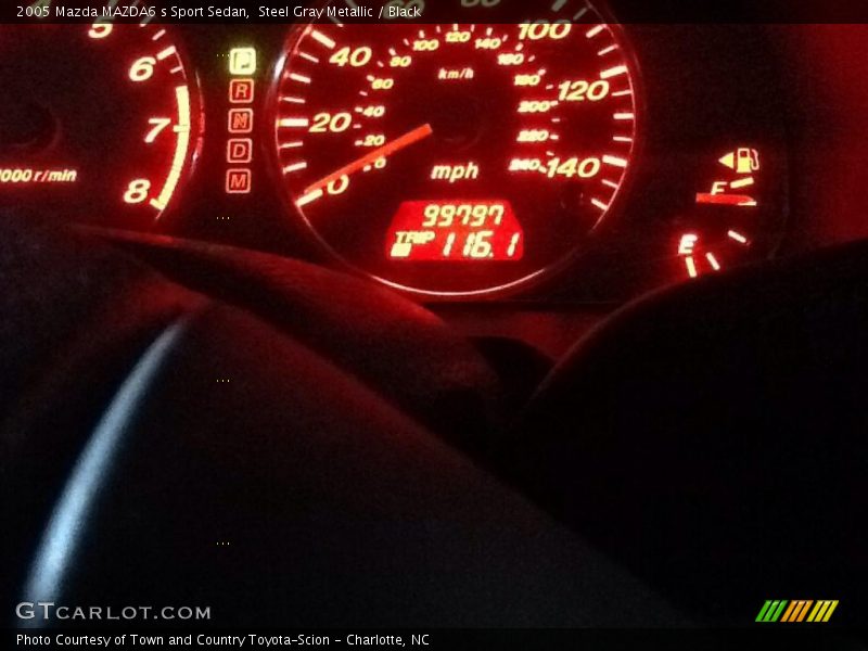 Steel Gray Metallic / Black 2005 Mazda MAZDA6 s Sport Sedan