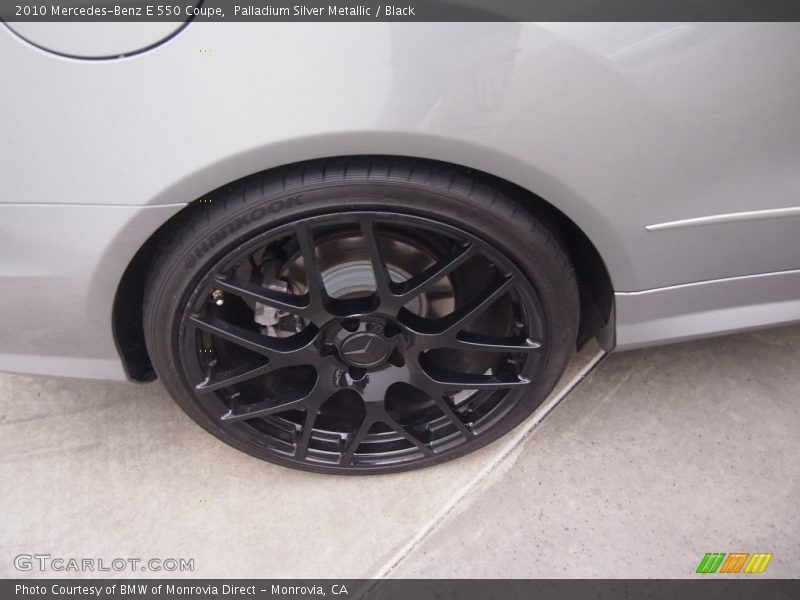 Palladium Silver Metallic / Black 2010 Mercedes-Benz E 550 Coupe