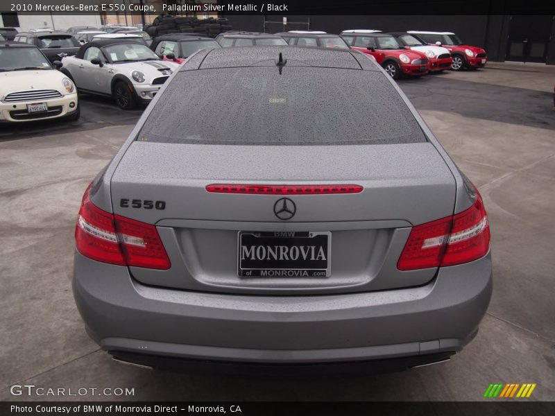 Palladium Silver Metallic / Black 2010 Mercedes-Benz E 550 Coupe
