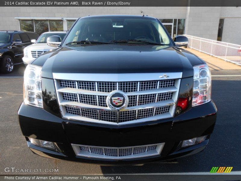 Black Raven / Ebony/Ebony 2014 Cadillac Escalade ESV Platinum AWD