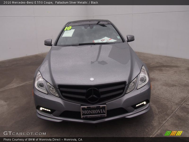 Palladium Silver Metallic / Black 2010 Mercedes-Benz E 550 Coupe