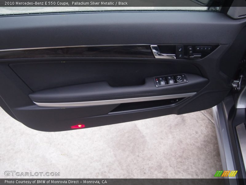 Palladium Silver Metallic / Black 2010 Mercedes-Benz E 550 Coupe