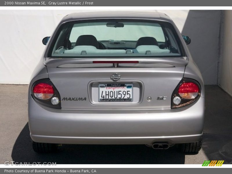 Gray Lustre Metallic / Frost 2000 Nissan Maxima SE