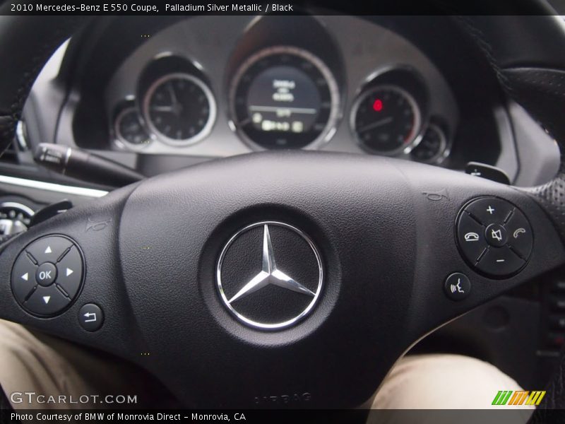 Palladium Silver Metallic / Black 2010 Mercedes-Benz E 550 Coupe