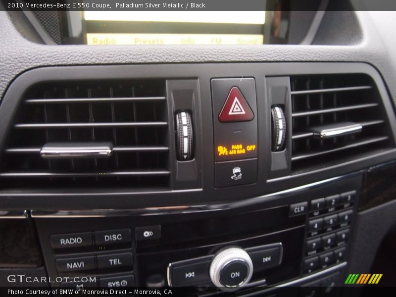 Palladium Silver Metallic / Black 2010 Mercedes-Benz E 550 Coupe