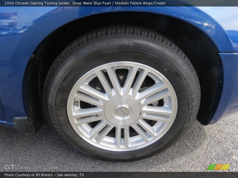 Deep Water Blue Pearl / Medium Pebble Beige/Cream 2009 Chrysler Sebring Touring Sedan