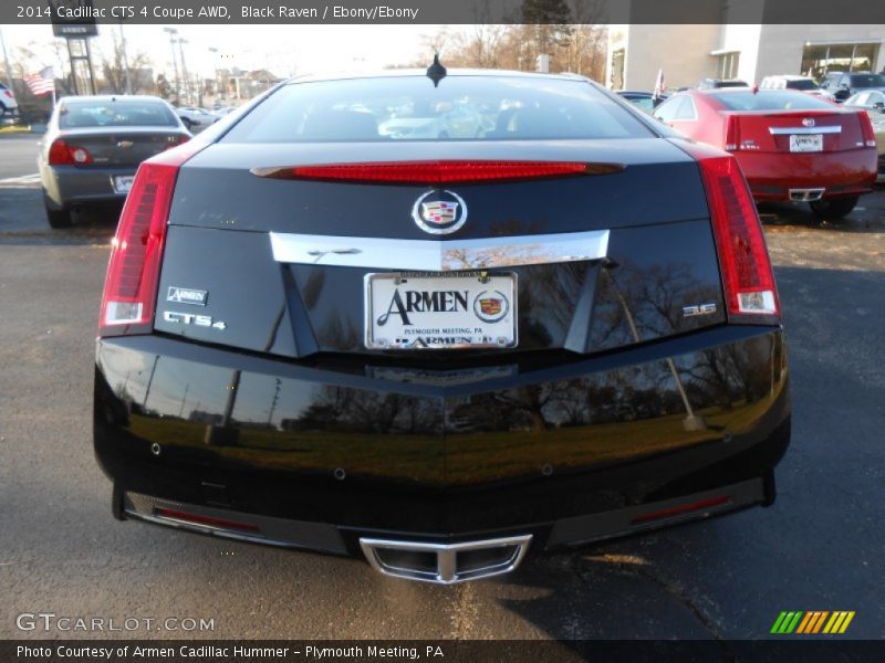 Black Raven / Ebony/Ebony 2014 Cadillac CTS 4 Coupe AWD