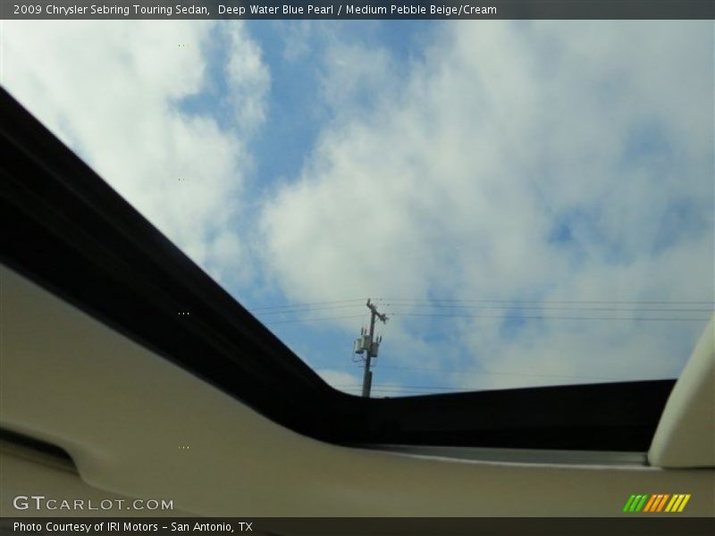 Deep Water Blue Pearl / Medium Pebble Beige/Cream 2009 Chrysler Sebring Touring Sedan