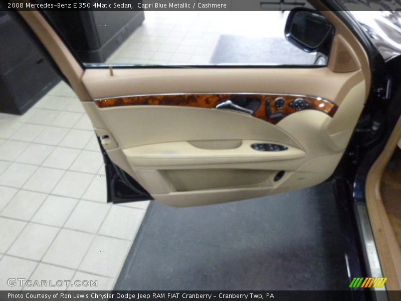 Capri Blue Metallic / Cashmere 2008 Mercedes-Benz E 350 4Matic Sedan