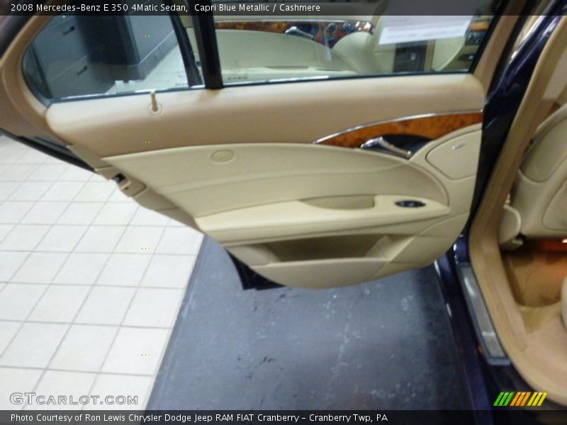Capri Blue Metallic / Cashmere 2008 Mercedes-Benz E 350 4Matic Sedan