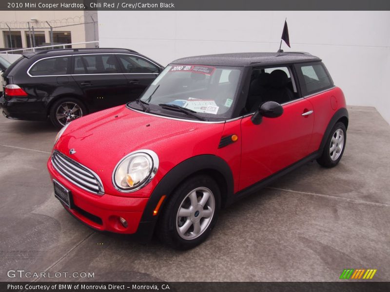 Chili Red / Grey/Carbon Black 2010 Mini Cooper Hardtop