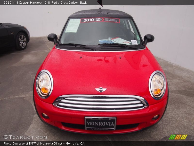 Chili Red / Grey/Carbon Black 2010 Mini Cooper Hardtop
