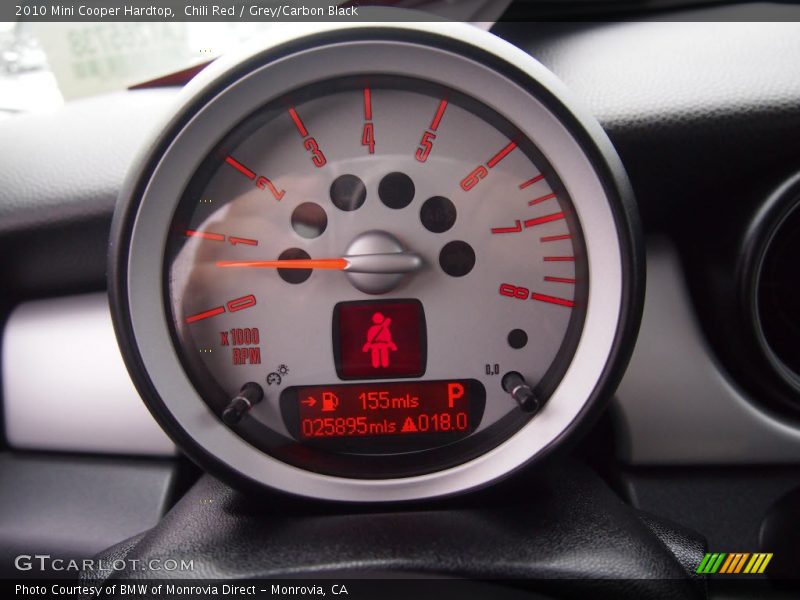 Chili Red / Grey/Carbon Black 2010 Mini Cooper Hardtop
