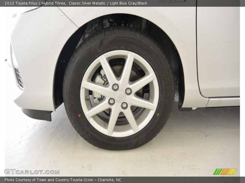 Classic Silver Metallic / Light Blue Gray/Black 2013 Toyota Prius c Hybrid Three