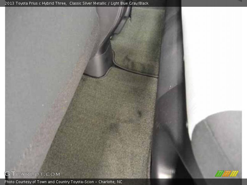 Classic Silver Metallic / Light Blue Gray/Black 2013 Toyota Prius c Hybrid Three
