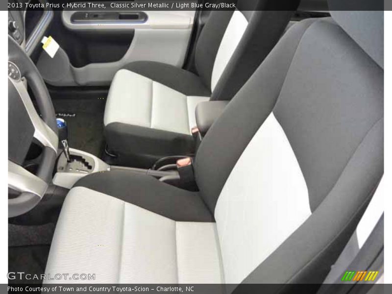 Classic Silver Metallic / Light Blue Gray/Black 2013 Toyota Prius c Hybrid Three