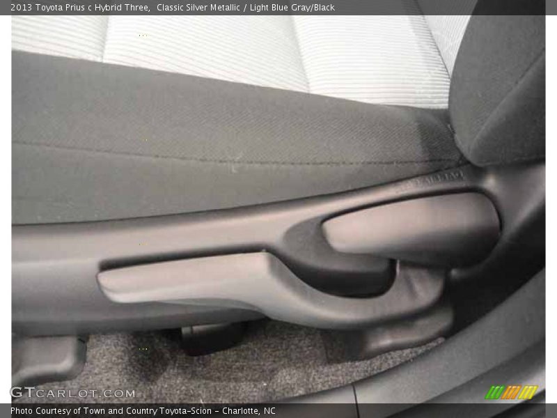 Classic Silver Metallic / Light Blue Gray/Black 2013 Toyota Prius c Hybrid Three