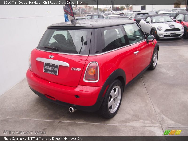 Chili Red / Grey/Carbon Black 2010 Mini Cooper Hardtop