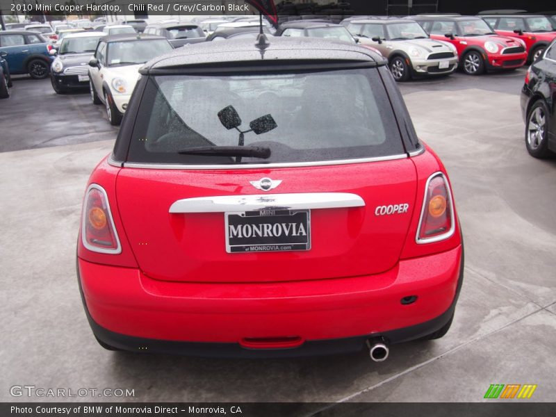 Chili Red / Grey/Carbon Black 2010 Mini Cooper Hardtop