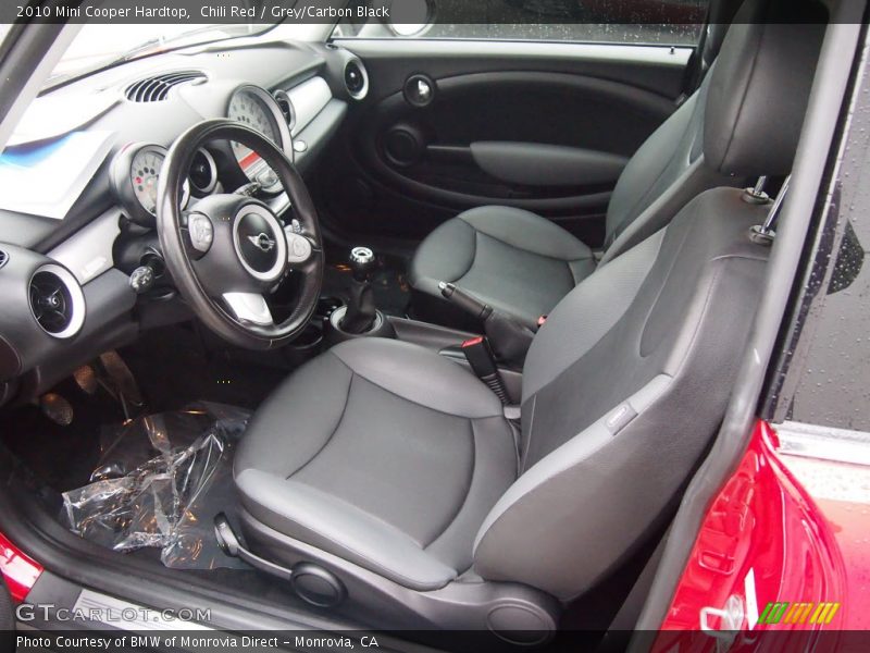Chili Red / Grey/Carbon Black 2010 Mini Cooper Hardtop