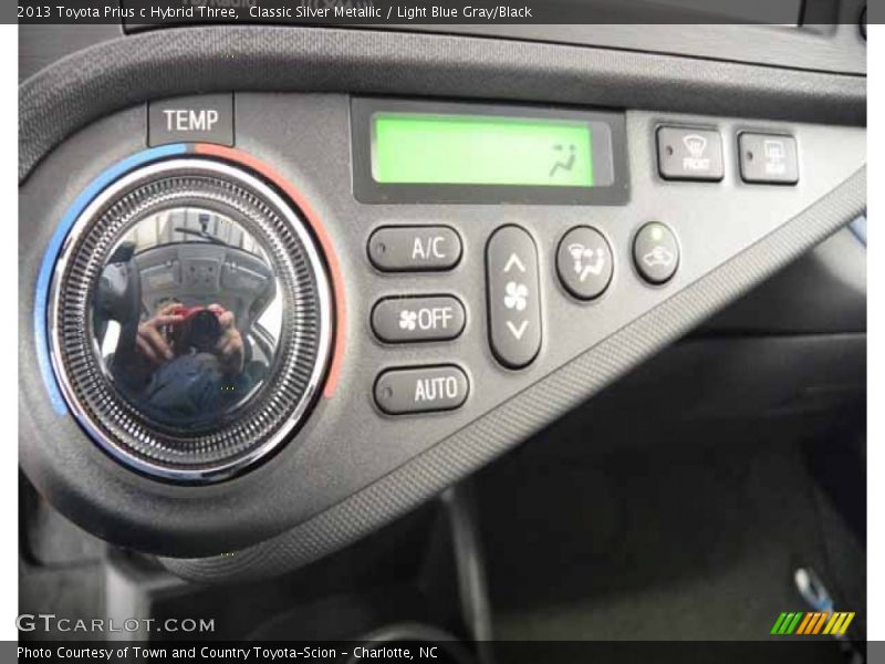 Classic Silver Metallic / Light Blue Gray/Black 2013 Toyota Prius c Hybrid Three