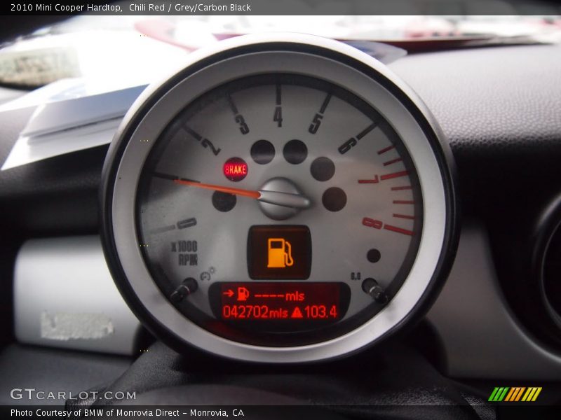 Chili Red / Grey/Carbon Black 2010 Mini Cooper Hardtop