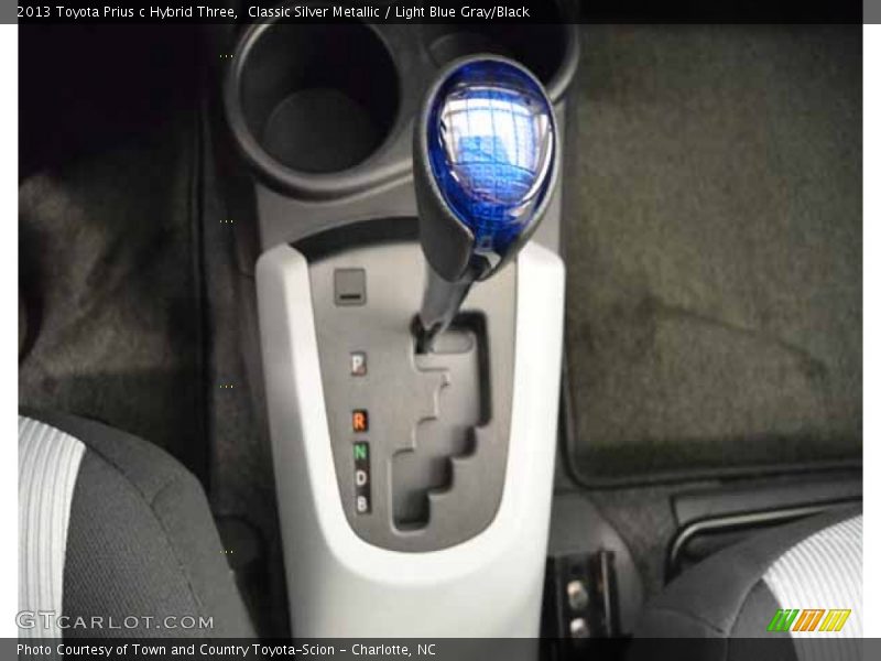 Classic Silver Metallic / Light Blue Gray/Black 2013 Toyota Prius c Hybrid Three