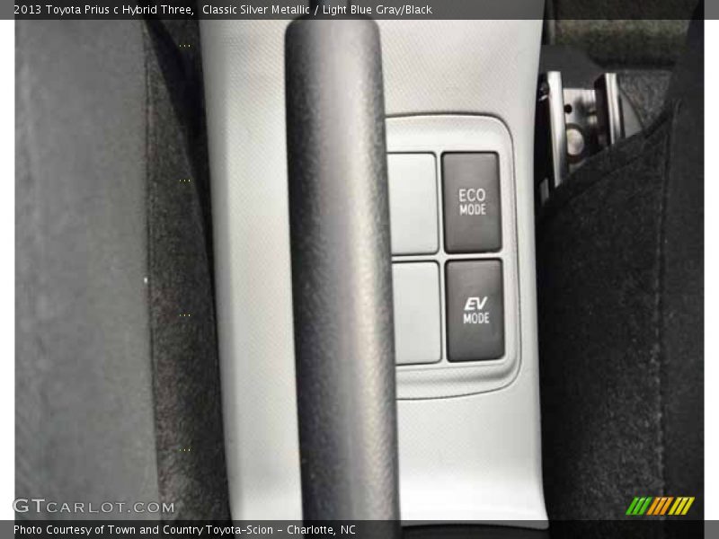 Classic Silver Metallic / Light Blue Gray/Black 2013 Toyota Prius c Hybrid Three