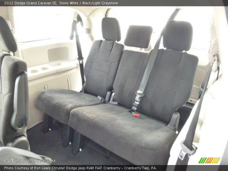 Stone White / Black/Light Graystone 2012 Dodge Grand Caravan SE