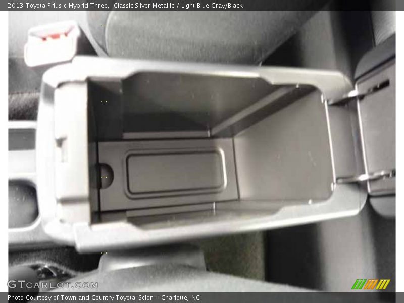 Classic Silver Metallic / Light Blue Gray/Black 2013 Toyota Prius c Hybrid Three