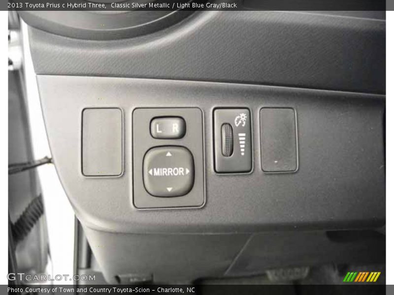 Classic Silver Metallic / Light Blue Gray/Black 2013 Toyota Prius c Hybrid Three