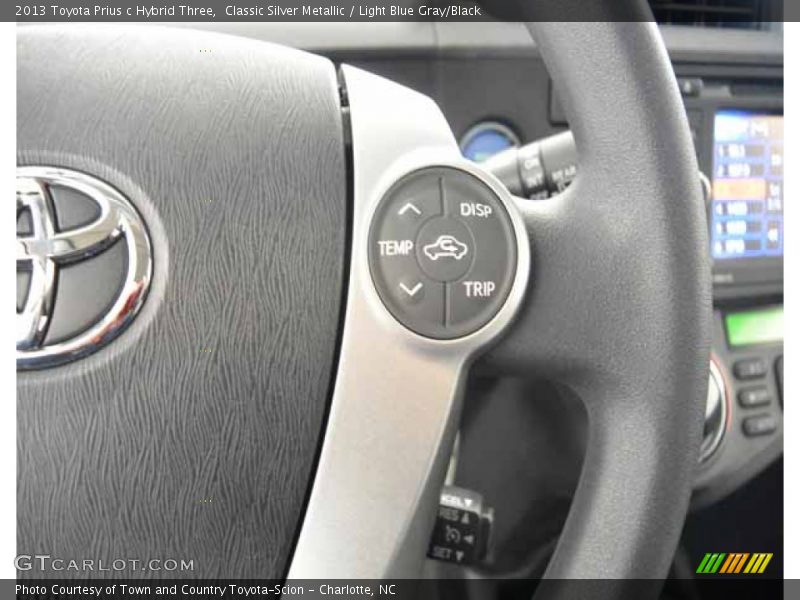 Classic Silver Metallic / Light Blue Gray/Black 2013 Toyota Prius c Hybrid Three