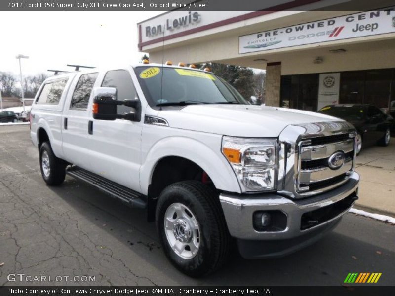 Oxford White / Steel 2012 Ford F350 Super Duty XLT Crew Cab 4x4