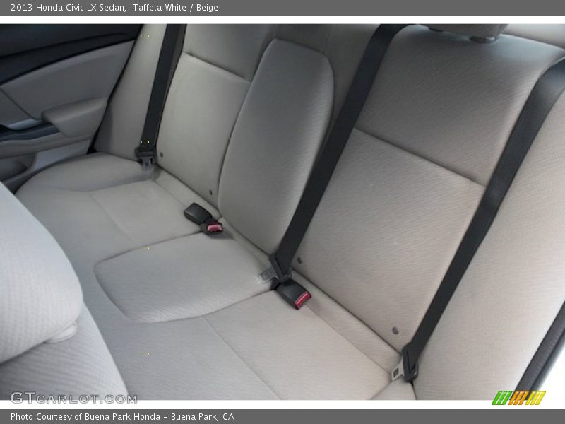 Taffeta White / Beige 2013 Honda Civic LX Sedan