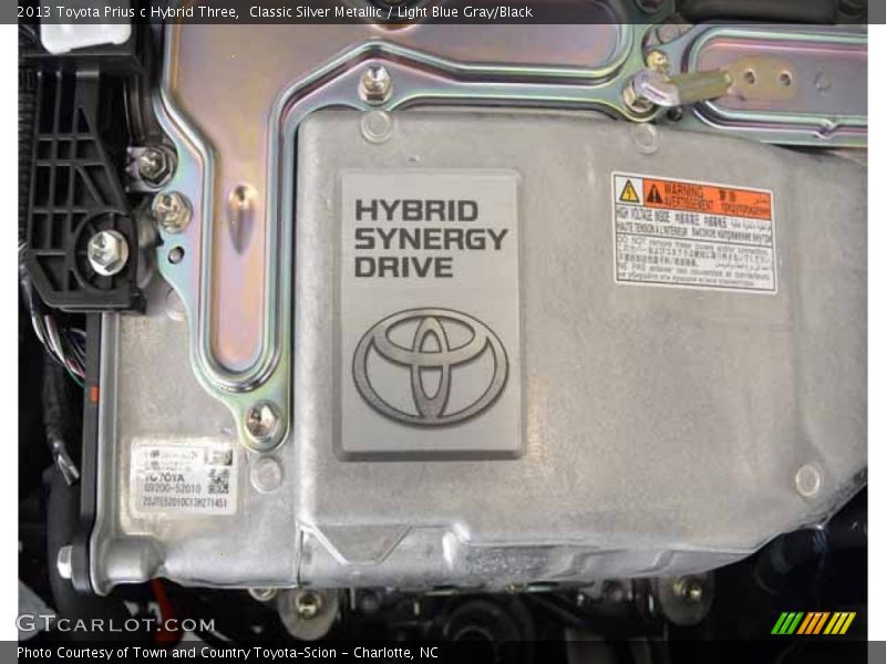 Classic Silver Metallic / Light Blue Gray/Black 2013 Toyota Prius c Hybrid Three